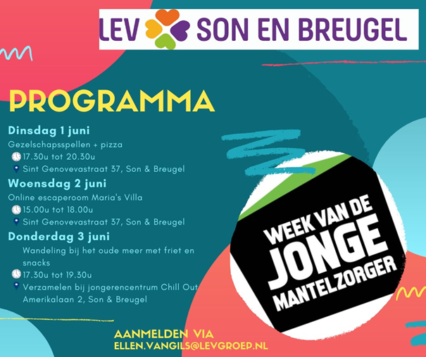 Programma activiteiten Week van de Jonge Mantelzorger LEV Son en Breugel